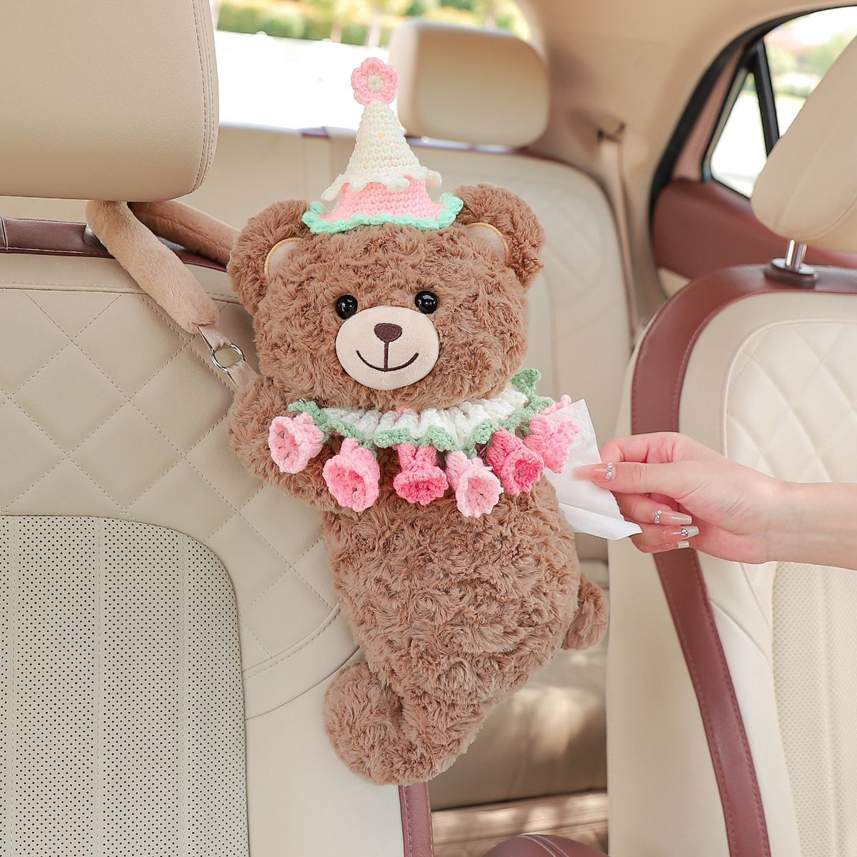 BloomBear Car Tissue Holder