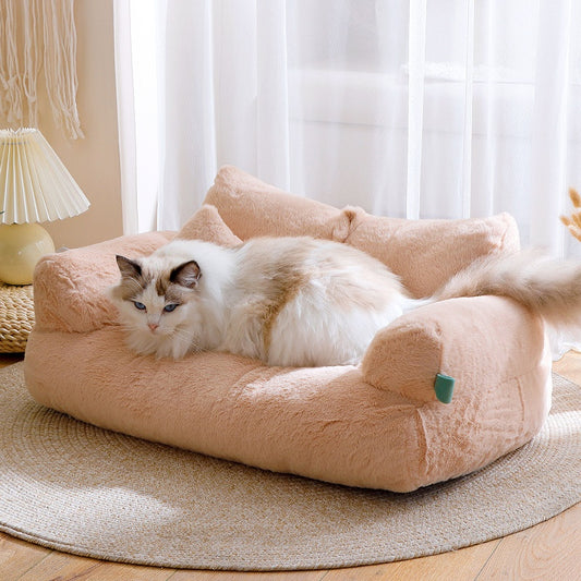 Pets Love Journey Warm Flannel Cat Sofa Bed