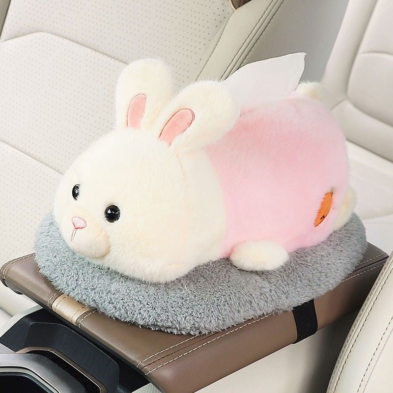 BunnyCloud™ Plush Car Tissue Box