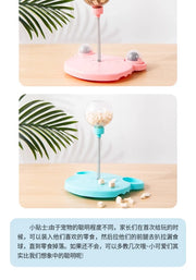Pet Food Leak Ball, Dog Self-entertainment, Intelligence and Boredom, Swinging Suction Cup Food Leak Device, Teddy Blue Cat Toy