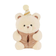 PartyBear plush car tissue holder front view