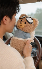 Teddy bear tissue box accessory